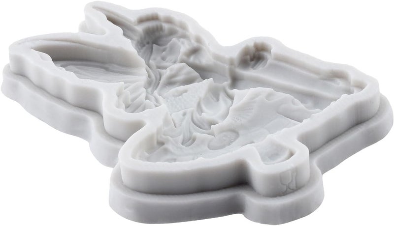 TAOXIBEI Fairy on Mushroom Silicone Mold Fairy Polymer Clay Molds for DIY Crafts Epoxy Resin Casting Air Dry Polymer Clay Plaster Jewelry Making - Image 3